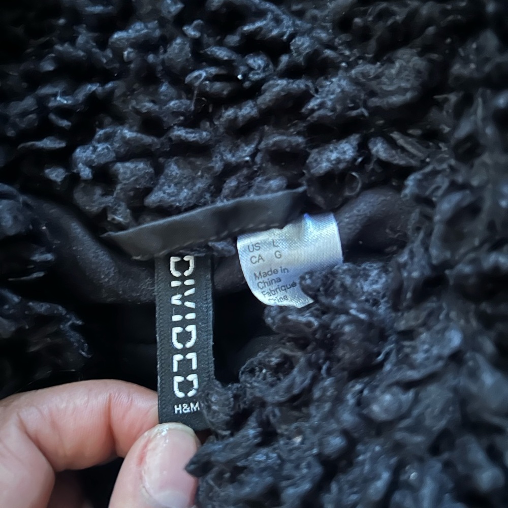 H&M Divided Black Textured Jacket - Picture 2 of 4